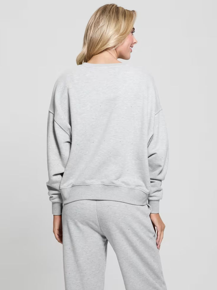 Guess Rhinestone Logo Sweatshirt