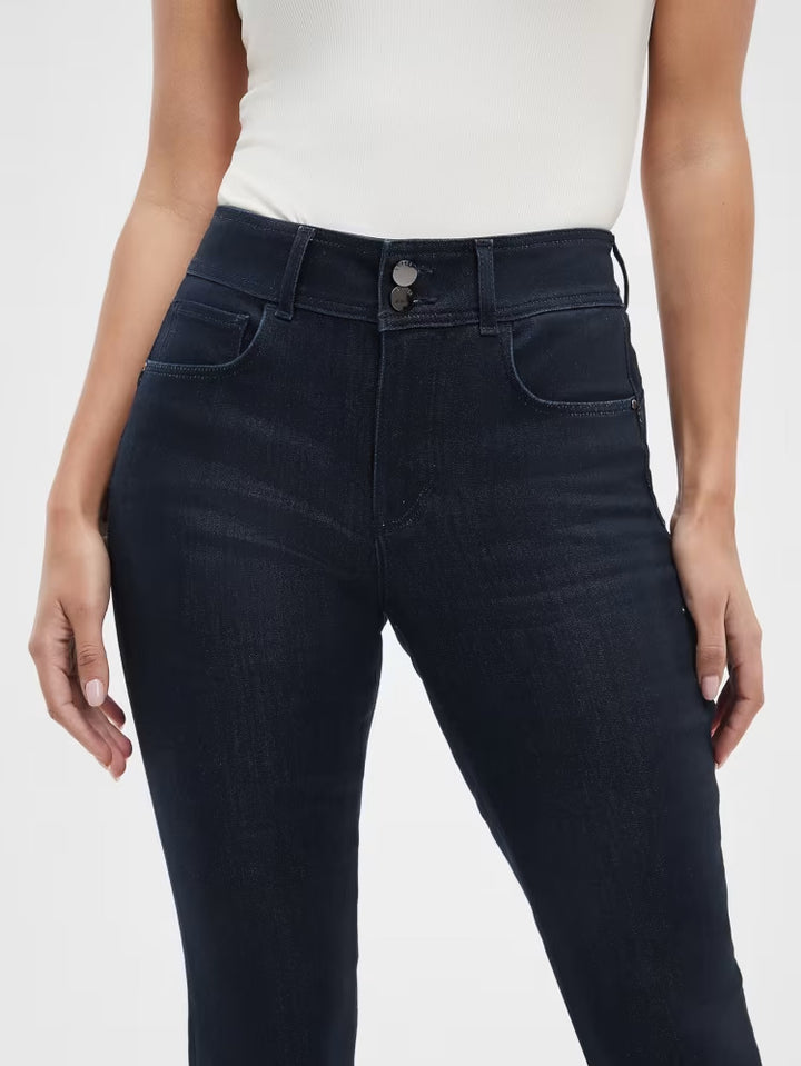 Guess Dyed Shape Up High-Rise Straight Jeans
