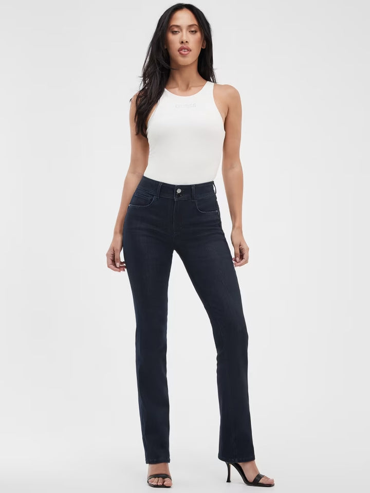Guess Dyed Shape Up High-Rise Straight Jeans
