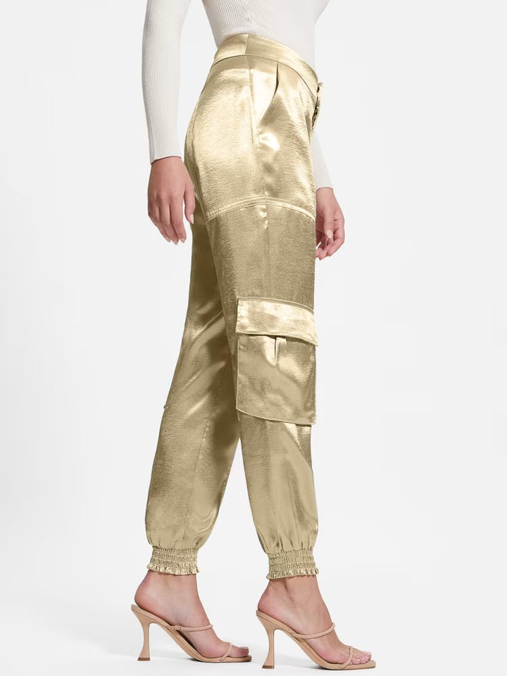 Guess Eco Soundwave Satin Cargo Pants