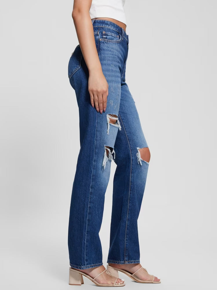 Guess Eco Relaxed Straight Destroyed Jeans