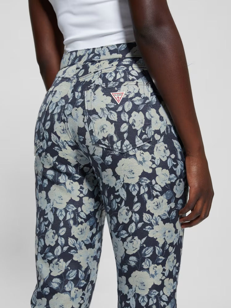 Guess Girly Floral Print Denim Pants