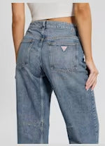 Guess Eco High-Rise Barrel Leg Denim Jeans