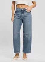 Guess Eco High-Rise Barrel Leg Denim Jeans