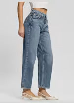 Guess Eco High-Rise Barrel Leg Denim Jeans