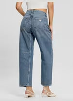 Guess Eco High-Rise Barrel Leg Denim Jeans