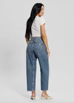 Guess Eco High-Rise Barrel Leg Denim Jeans