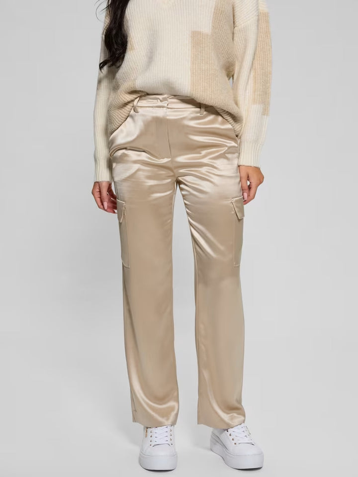 Guess Megan Cargo Satin Pants