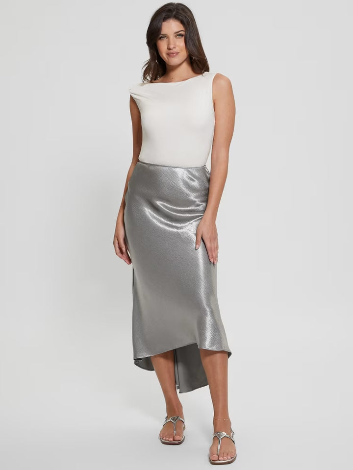 Guess Eco Lilya Satin Midi Skirt