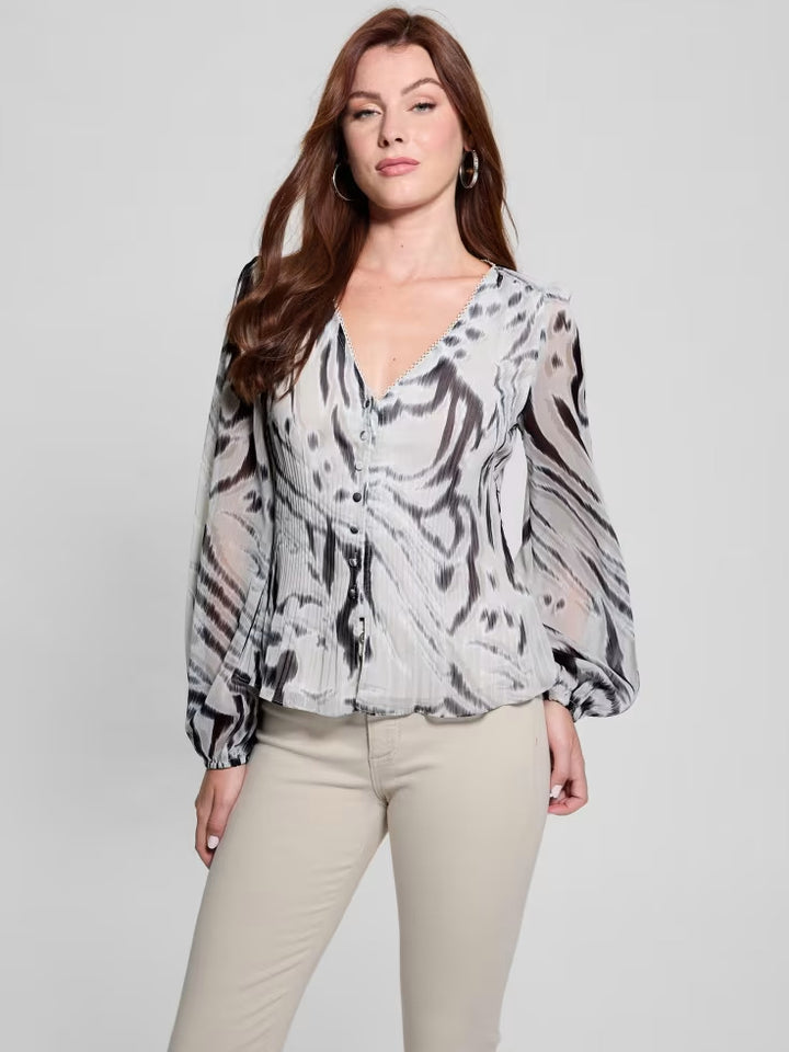 Guess Eco Yvette Pleated Top