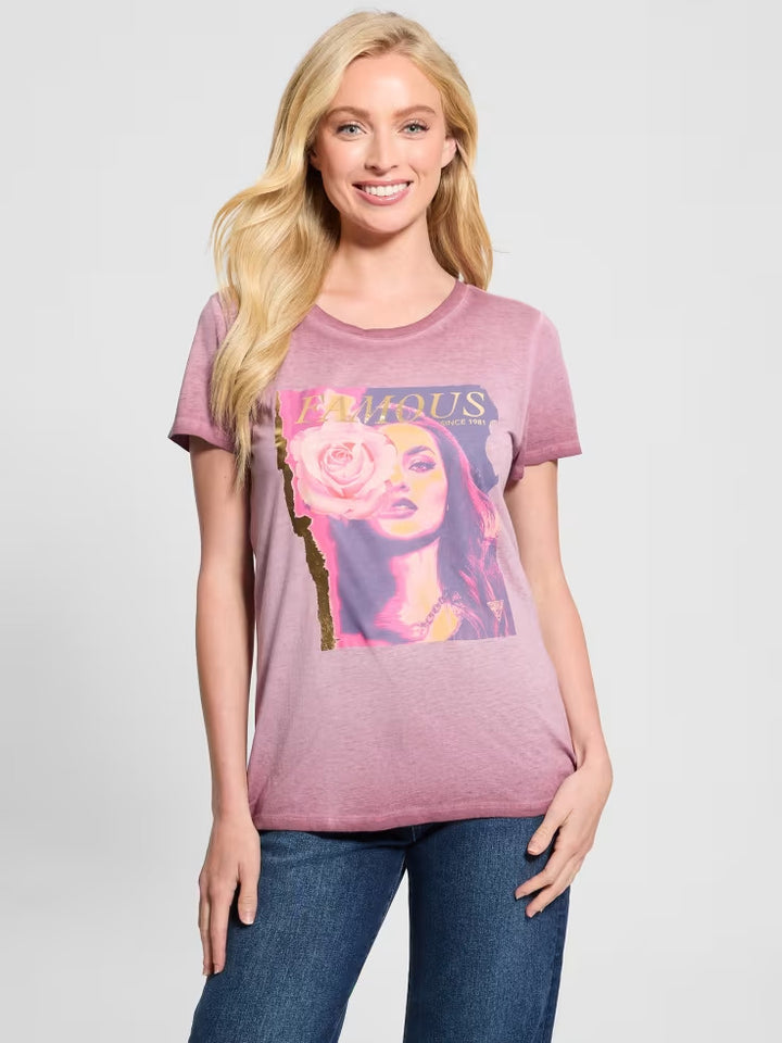 Guess Eco Rose Graphic Easy Tee