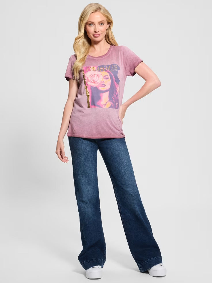 Guess Eco Rose Graphic Easy Tee