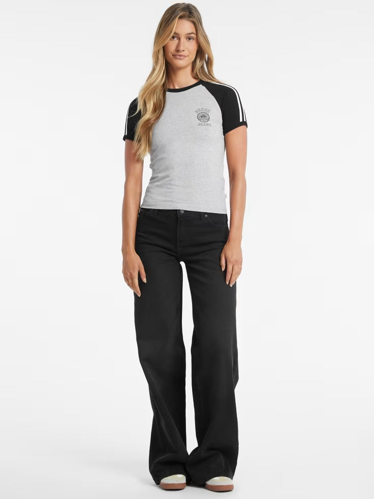 Guess Slim Crest Logo Raglan Tee