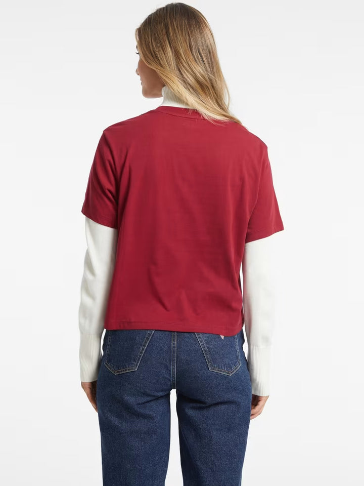 Guess Boxy Italic Logo Tee