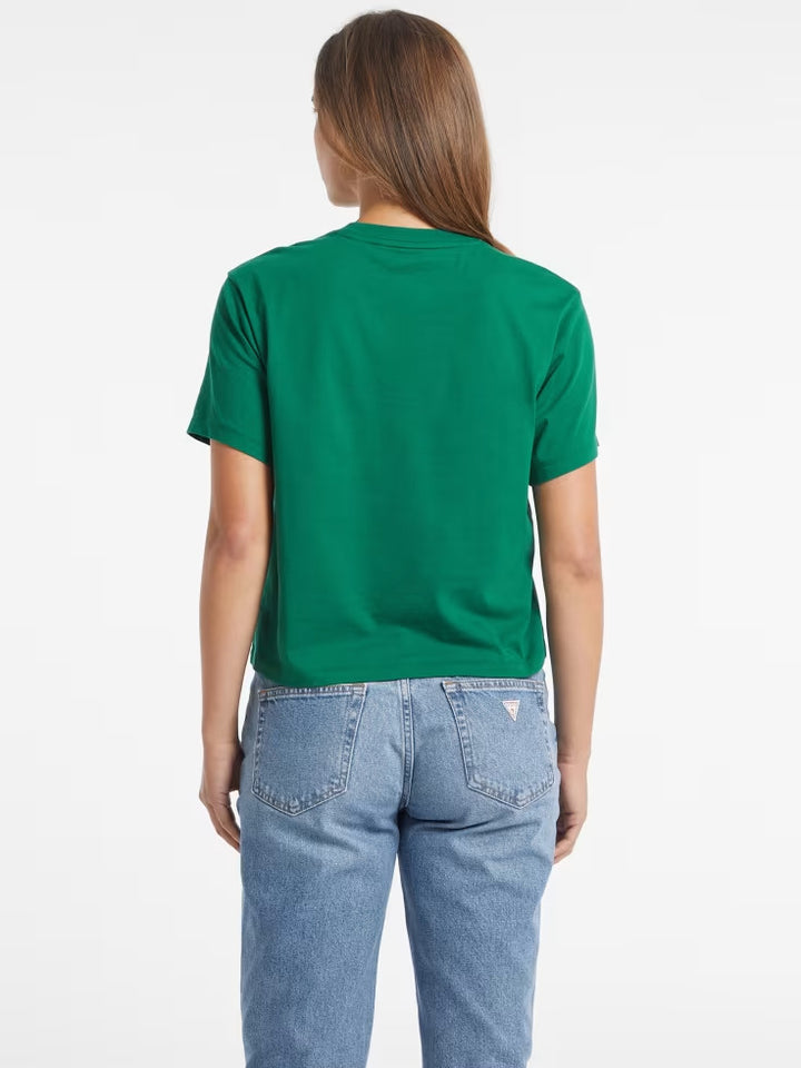 Guess Boxy Italic Logo Tee