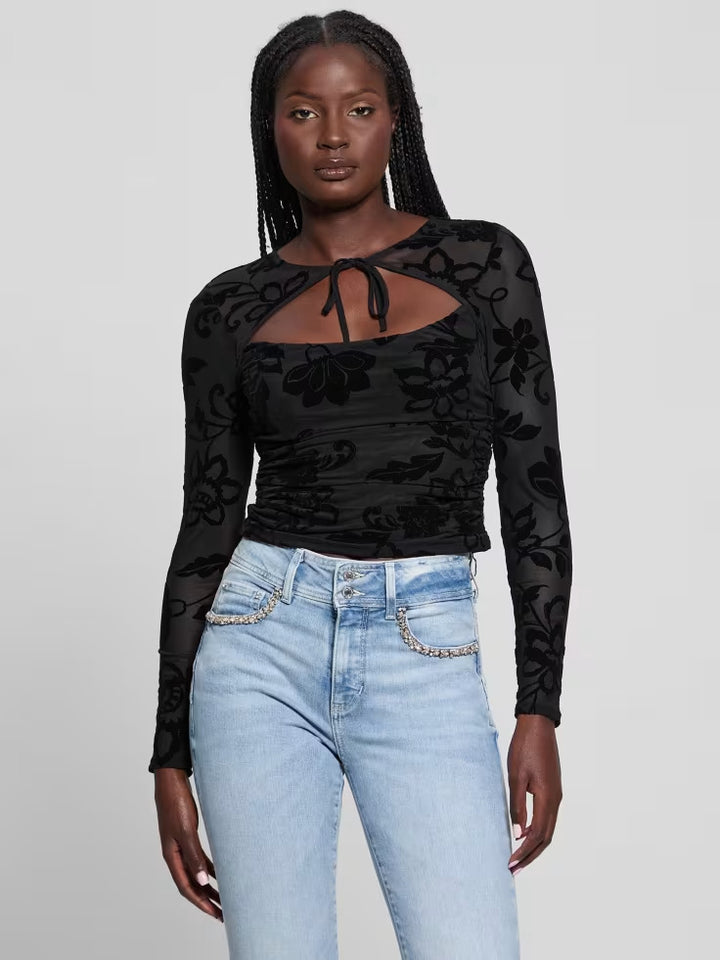 Guess Larissa Tie-Front Top