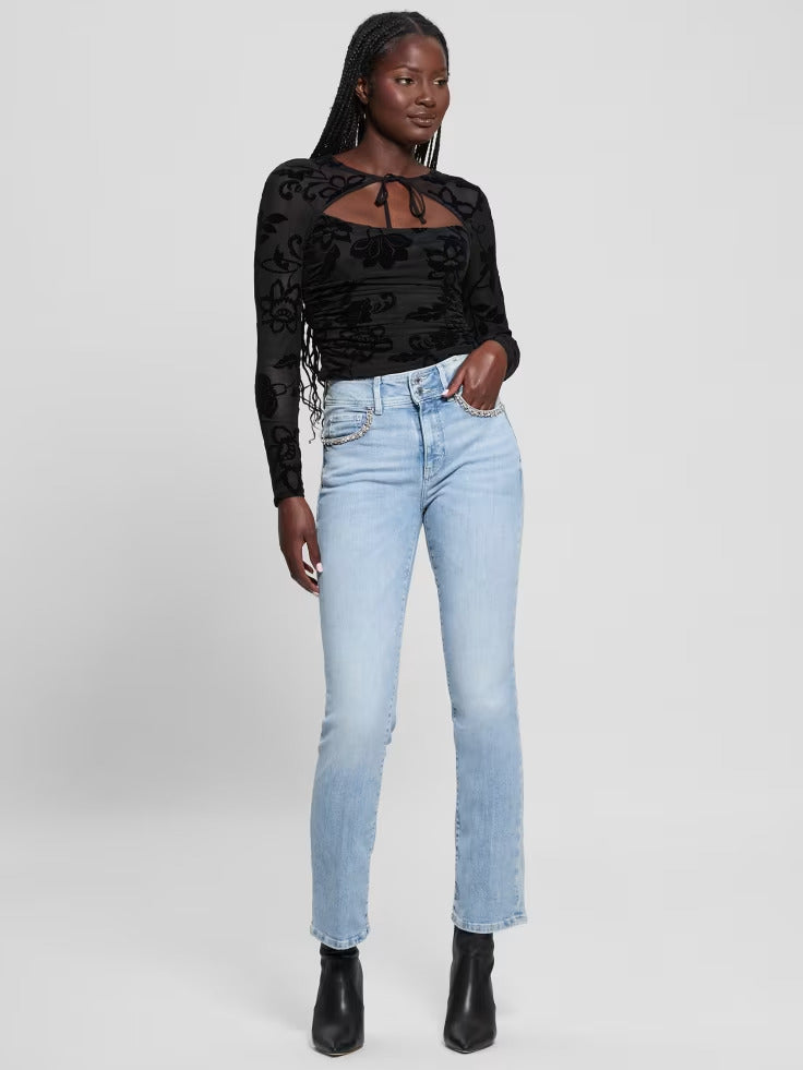 Guess Larissa Tie-Front Top