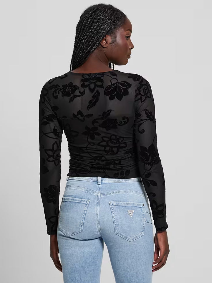 Guess Larissa Tie-Front Top