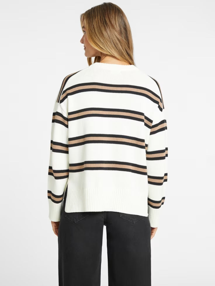 Guess Striped Logo Sweater