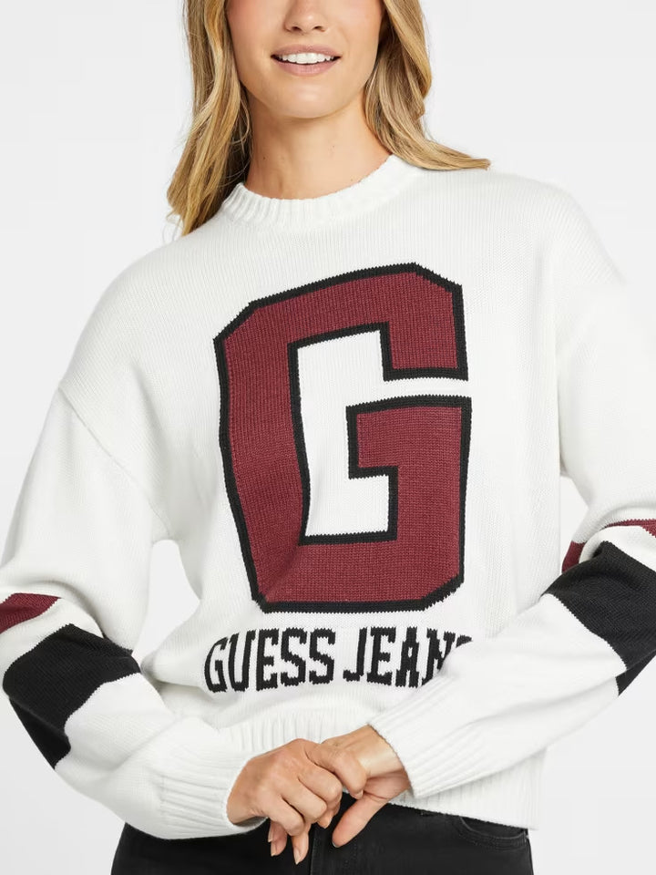 Guess Wool-Blend Logo Sweater