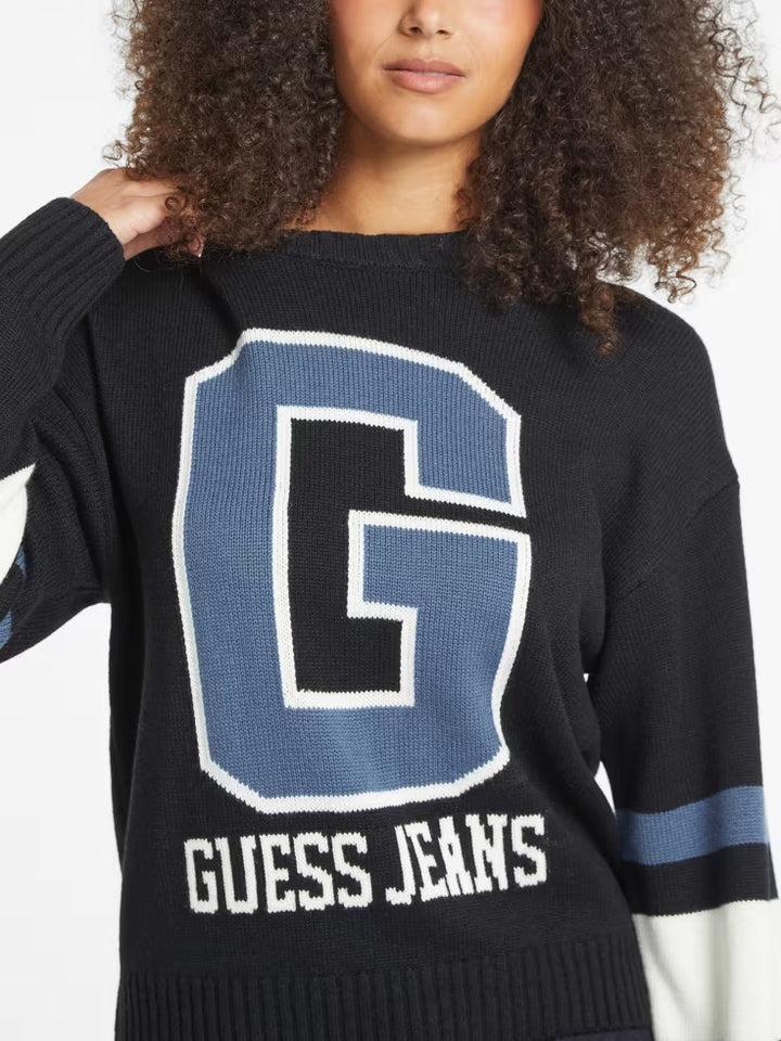 Guess Wool-Blend Logo Sweater