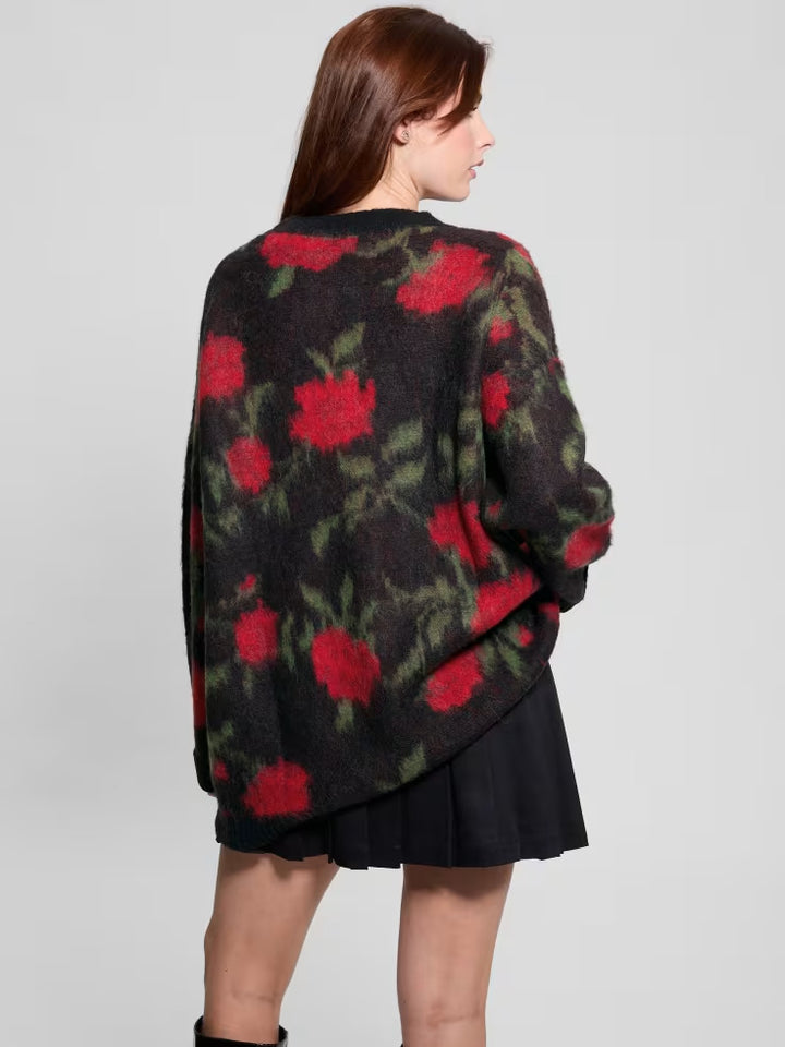 Guess Eco Roses Oversized Sweater