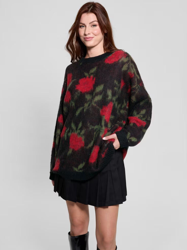 Guess Eco Roses Oversized Sweater