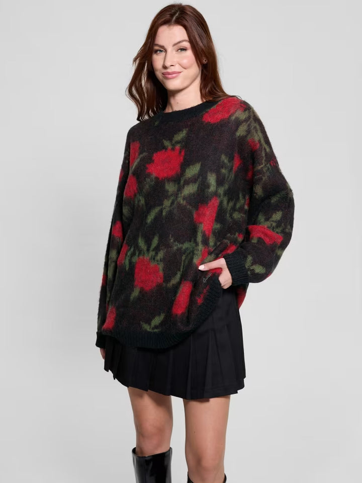 Guess Eco Roses Oversized Sweater