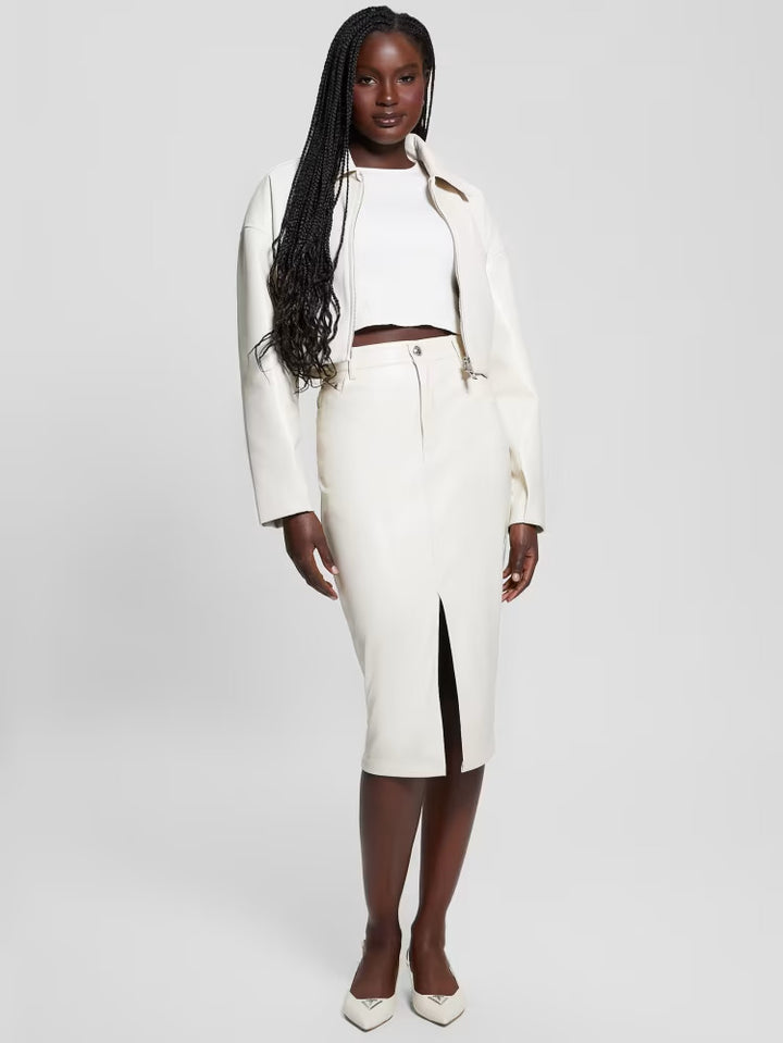 Guess Celine Faux-Leather Skirt