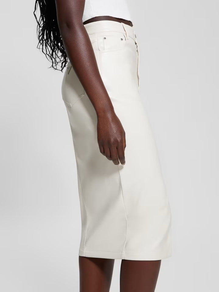 Guess Celine Faux-Leather Skirt
