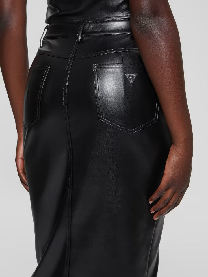 Guess Celine Faux-Leather Skirt