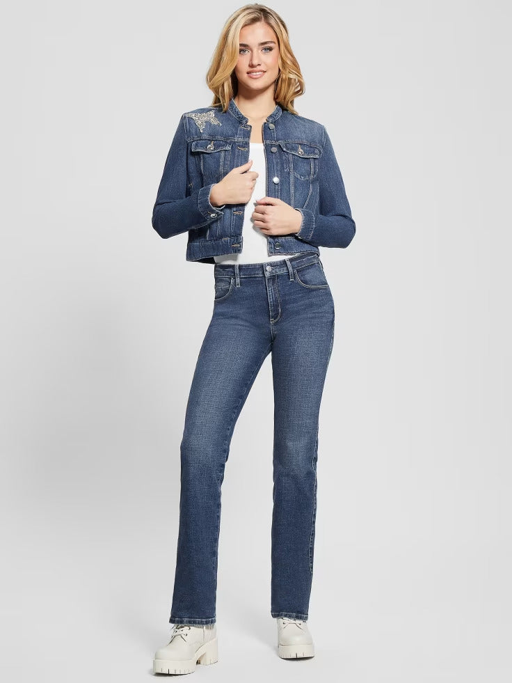 Guess Eco Delya Butterfly Denim Jacket