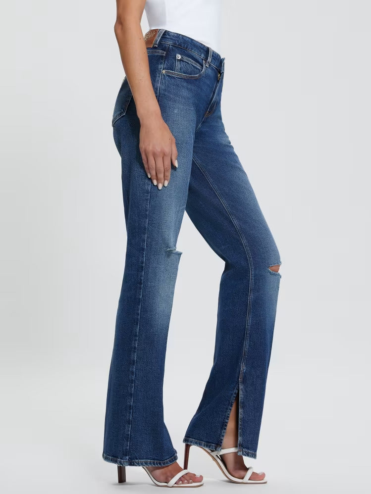 Guess Eco Paulette Flare Split Denim Pants