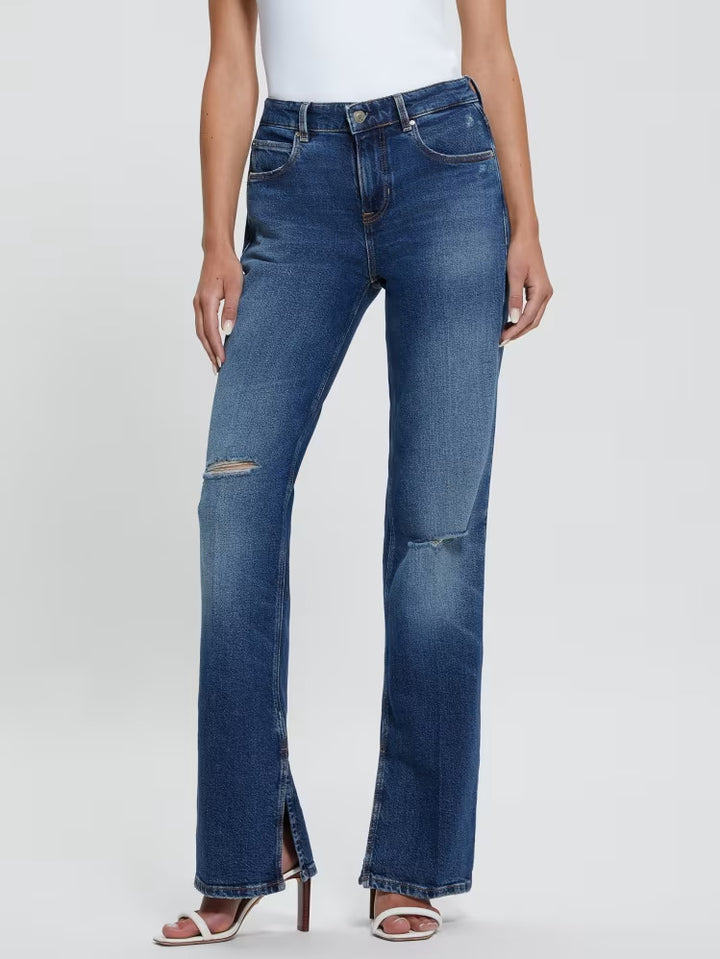 Guess Eco Paulette Flare Split Denim Pants