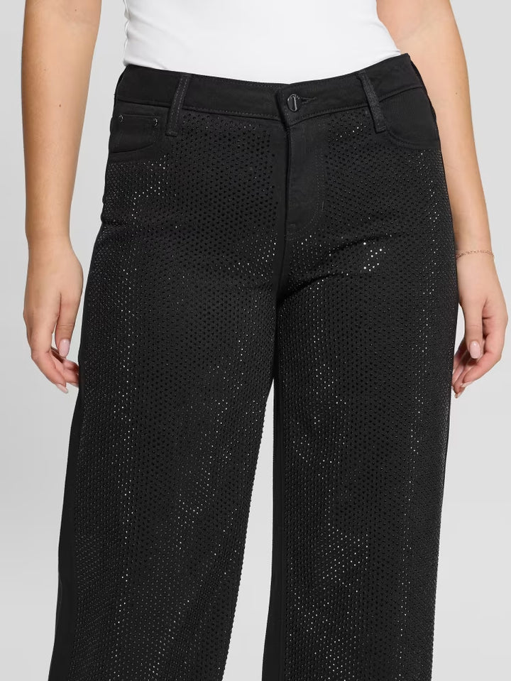 Guess Rhinestone Sexy Palazzo Pants
