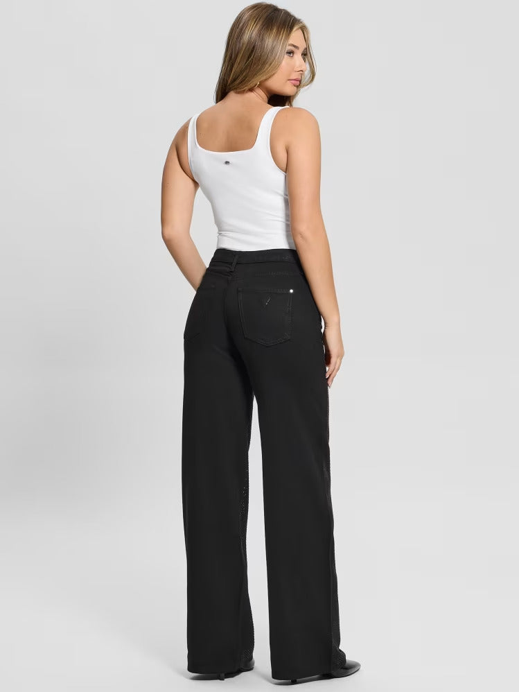 Guess Rhinestone Sexy Palazzo Pants