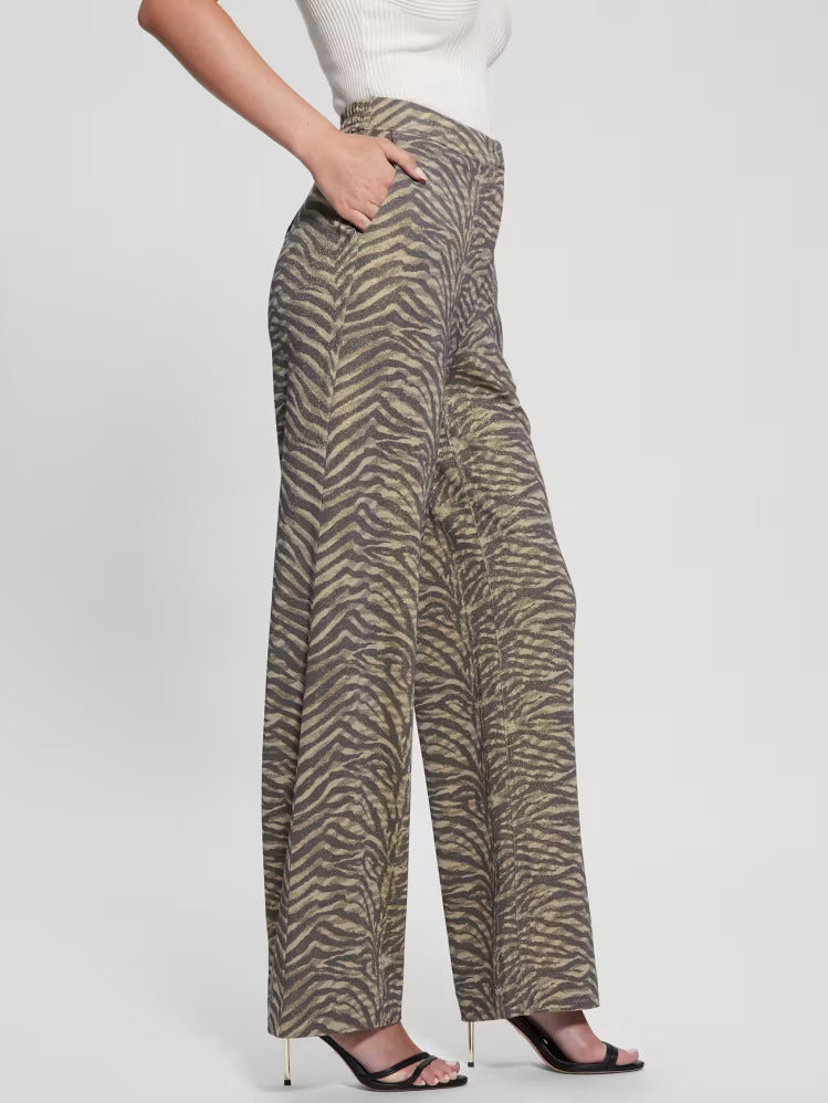 Guess Eliane Printed Wide-Leg Pants