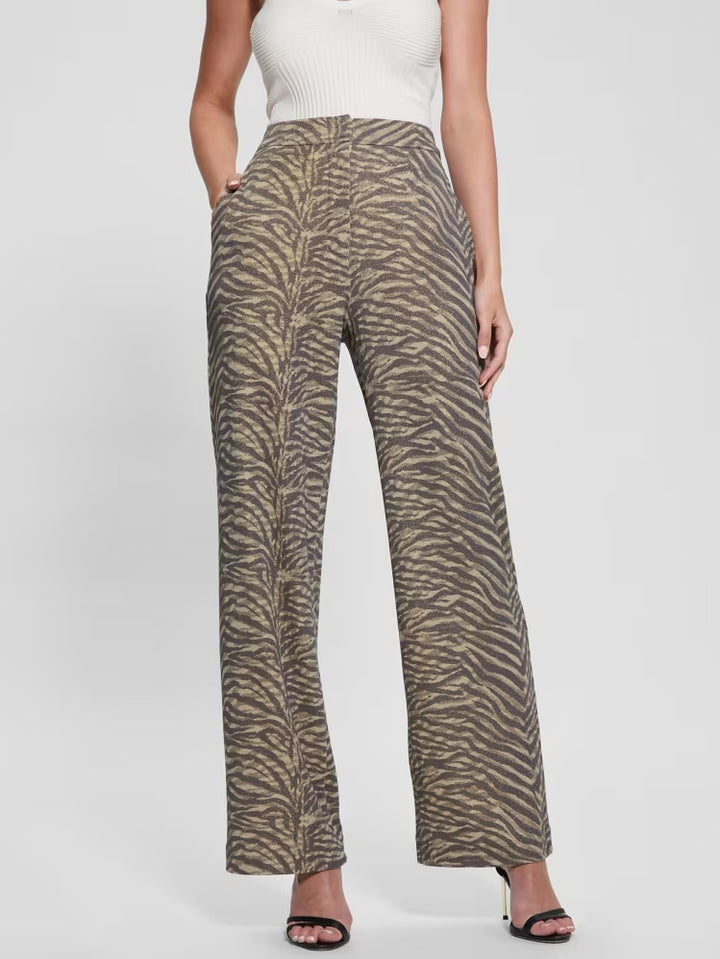 Guess Eliane Printed Wide-Leg Pants