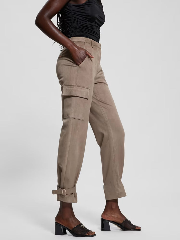 Guess Mariza Faux-Suede Cargo Pants