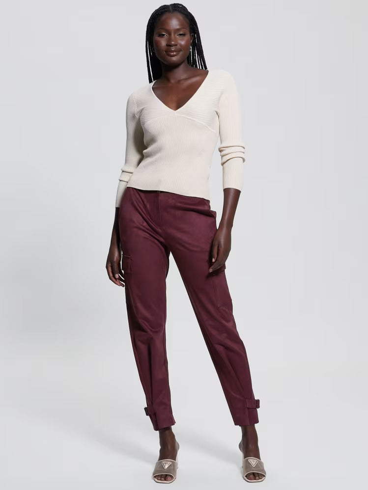 Guess Mariza Faux-Suede Cargo Pants