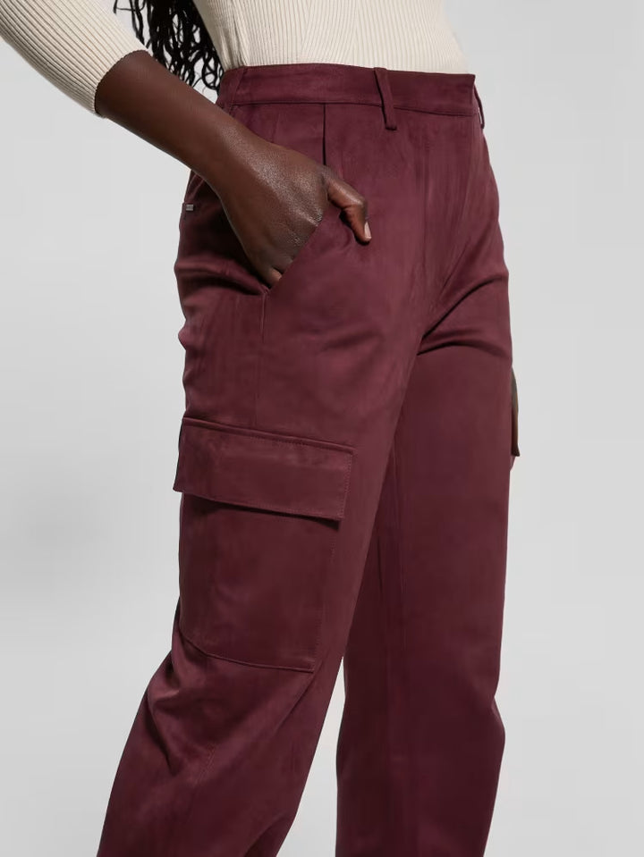 Guess Mariza Faux-Suede Cargo Pants