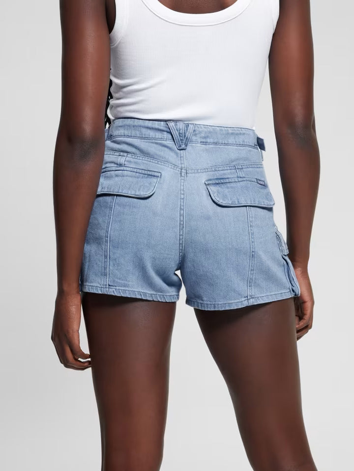 Guess Amara Cargo Denim Shorts