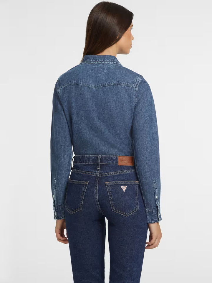 Guess Slim Long-Sleeve Denim Shirt
