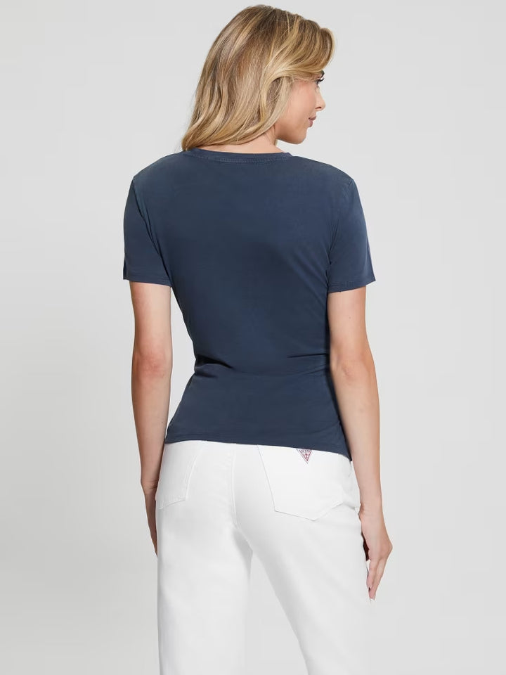 Guess Eco Fleur Lace-Up Tee