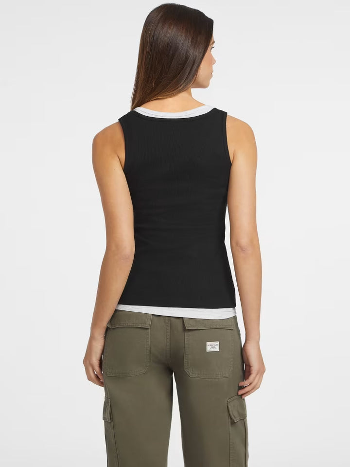 Guess Slim Embroidered Star Tank
