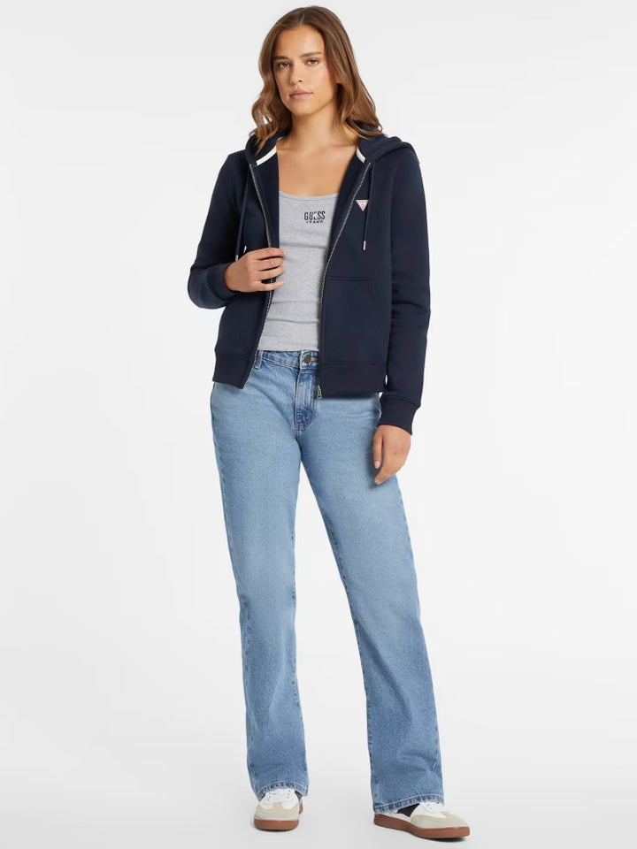Guess Mini Patch Zip-Up Sweatshirt