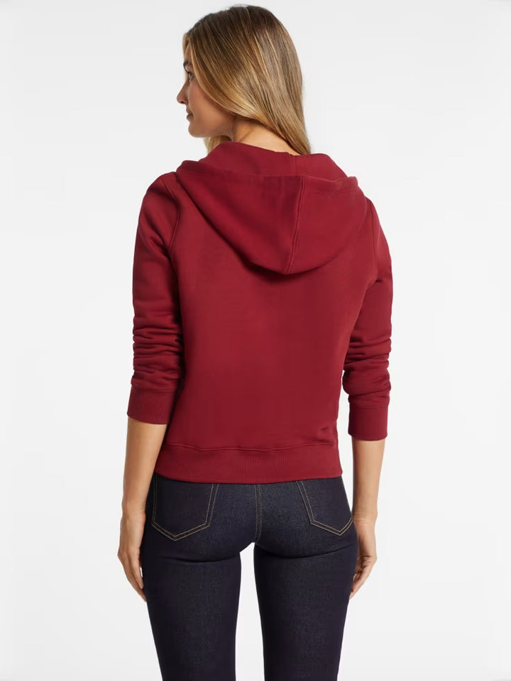 Guess Mini Patch Zip-Up Sweatshirt