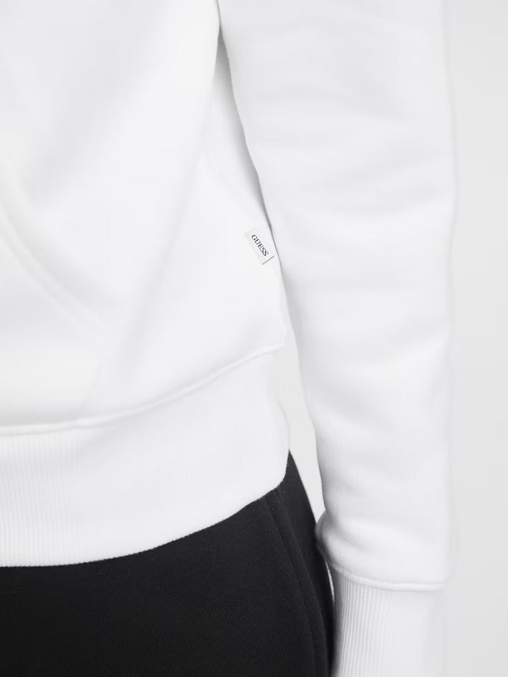 Guess Chenille Logo Patch Zip-Up Sweatshirt