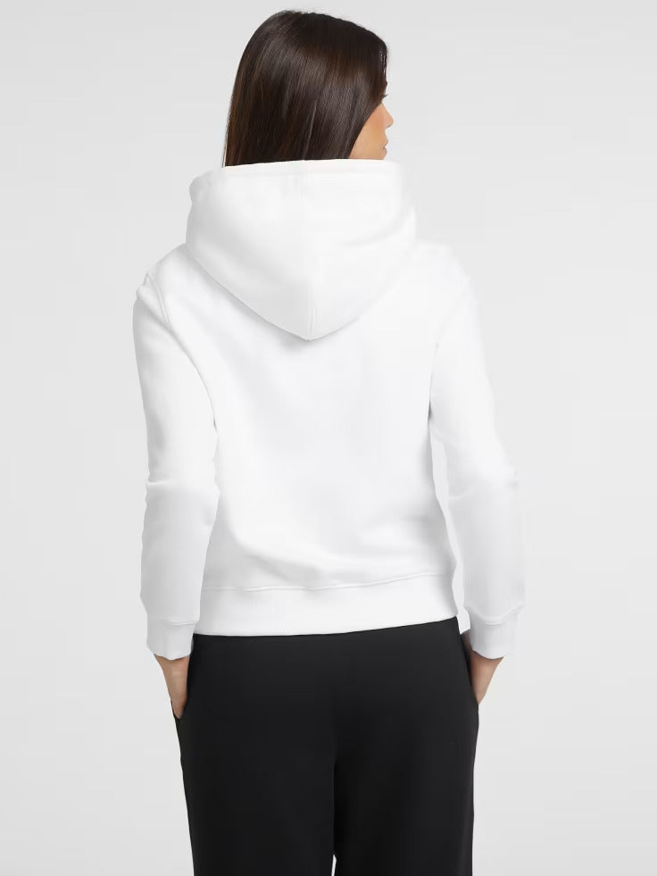 Guess Chenille Logo Patch Zip-Up Sweatshirt