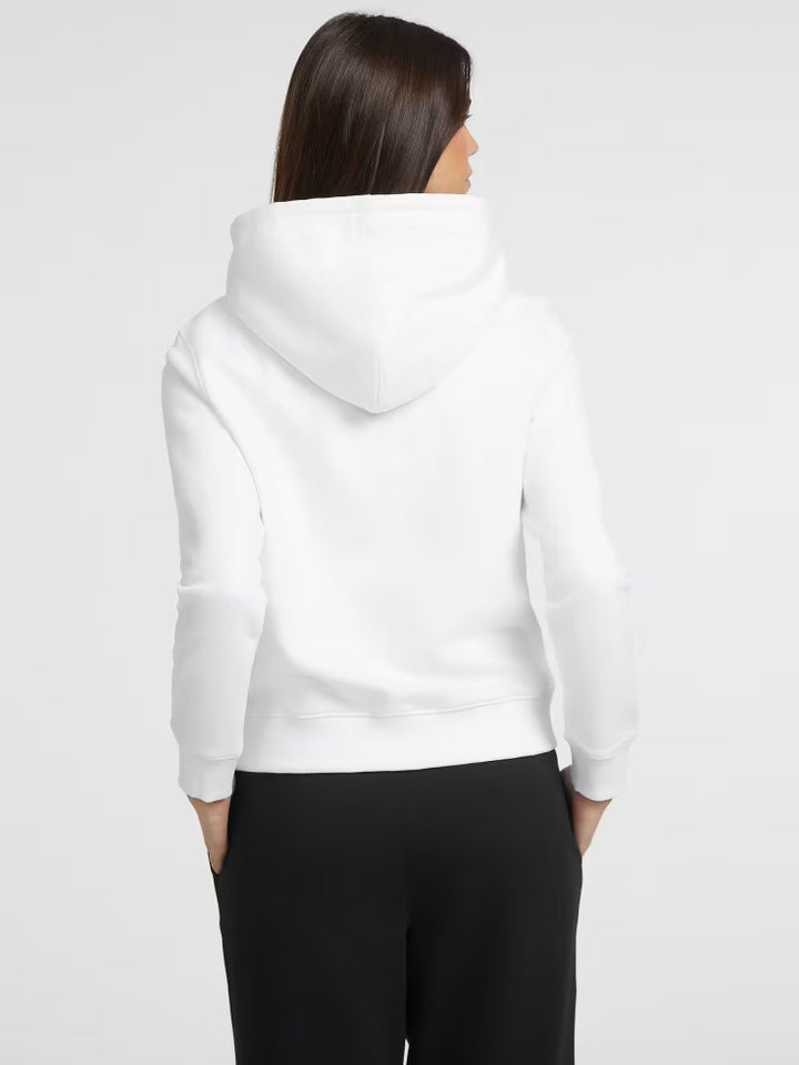 Guess Chenille Logo Patch Zip-Up Sweatshirt